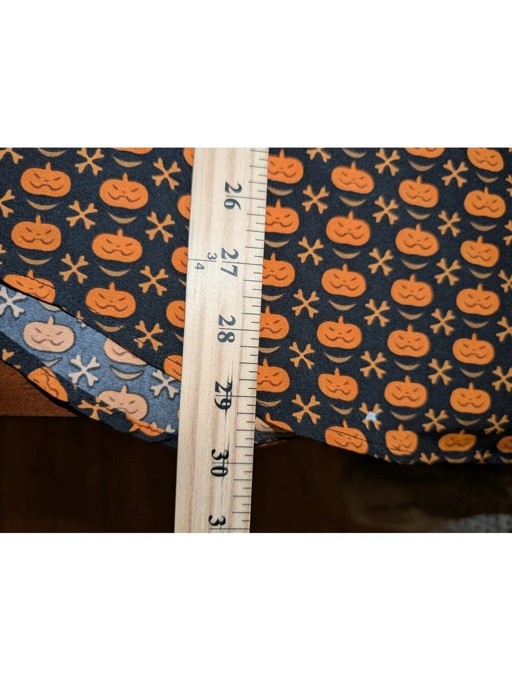 Tom Baine Halloween Collection Slim Fit Men's Orange Black Shirt Size L 16-16.5